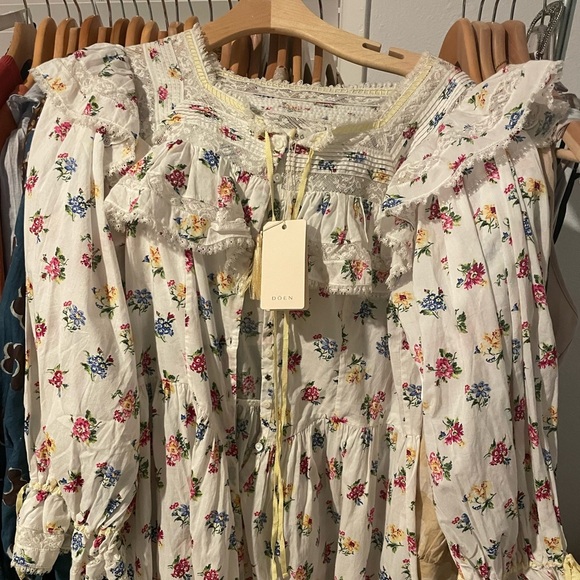 DOEN Lucretia Floral Dress Size L NWT - Picture 9 of 16